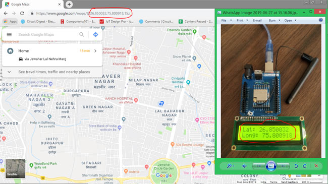 Getting Location from Arduino LoRa GPS Tracker