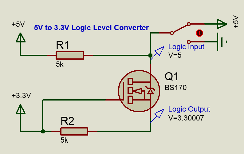 High Level to Low Level Converter Circuit