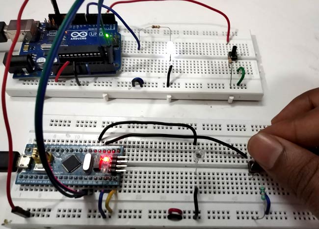 I2C Communication takes place in STM32