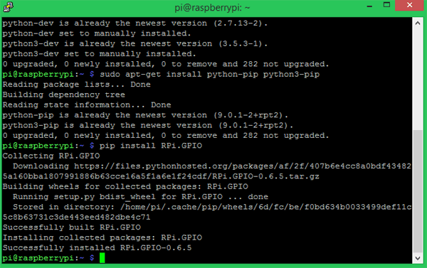 Installing GPIO Package in Pi for Lora