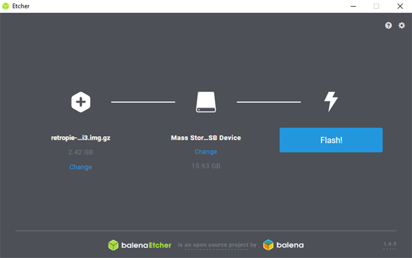 Installing Etcher for writing DietPie Image to SD Card