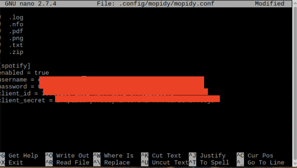 Installing Spotify Extension on Mopidy Raspberry Pi 3