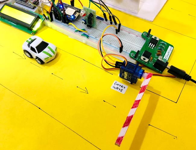 IoT based Smart Parking System using ESP8266 NodeMCU in action