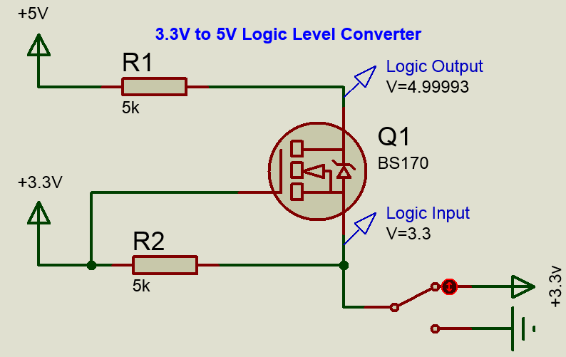 Low level to high level converter