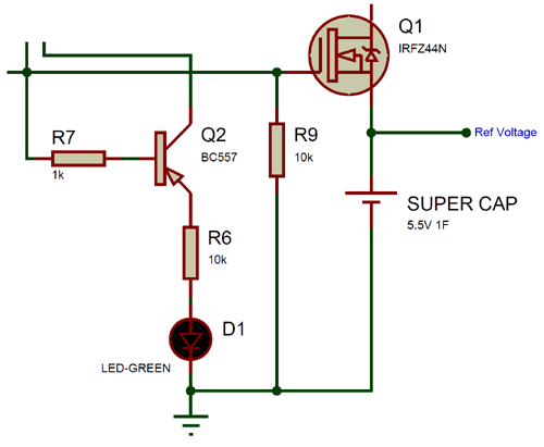 supercapacitor battery circuit