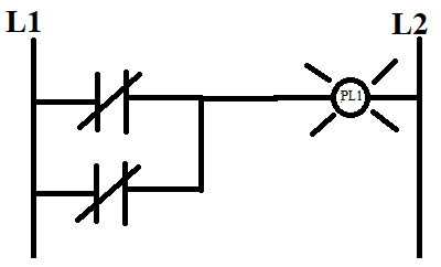 NAND Gate Using Relay Logic