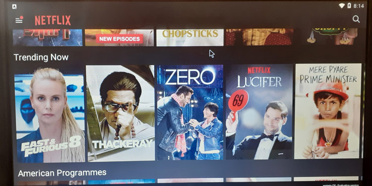 Netflix on Emteria Android OS using Pi