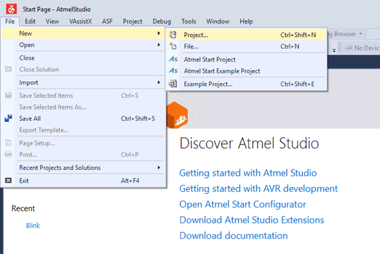 Getting Started with Atmel START Configuration Screens