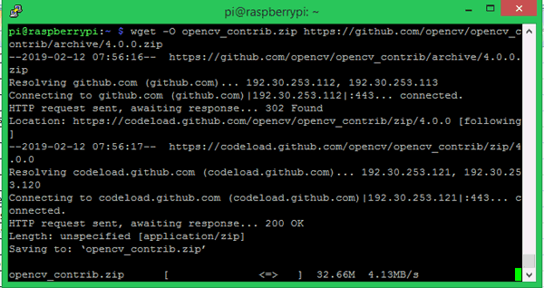 OpenCV Contrib for Installing OpenCV on Raspberry Pi using CMake