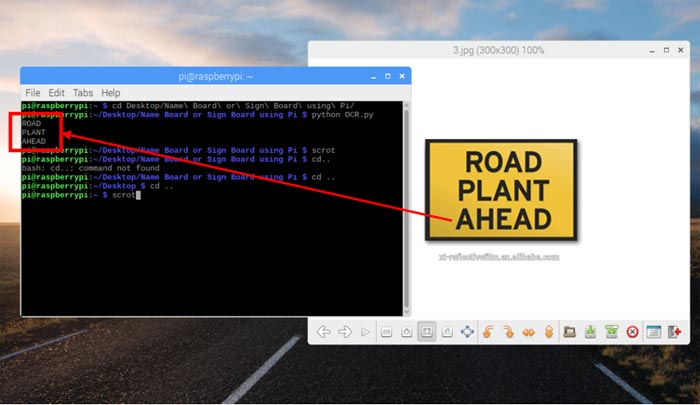 Optical Character Recognition using Tesseract on Raspberry Pi