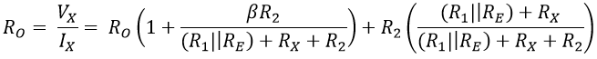 Output Resistance of Widlar Current Mirror Circuit