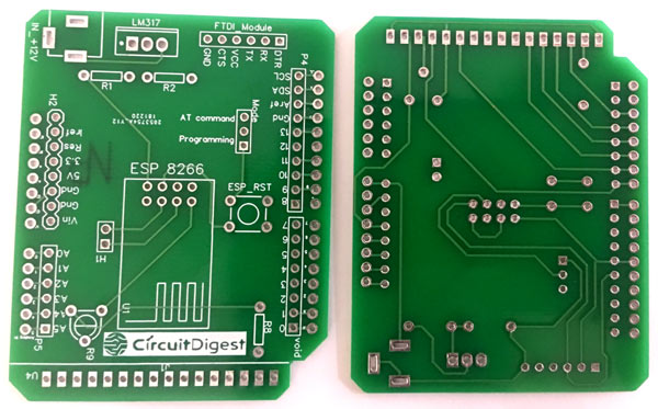 DIY Arduino WiFi Shield PCB