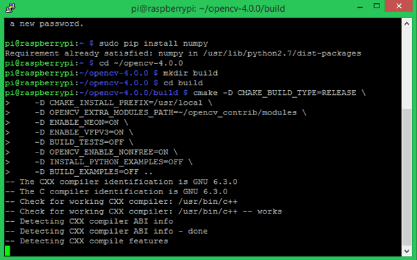 Pip install opencv python