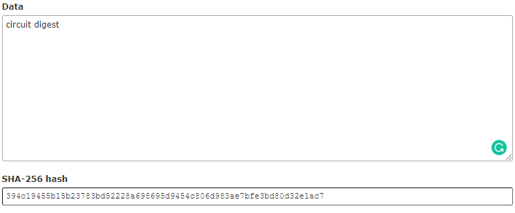 sha256 checksum