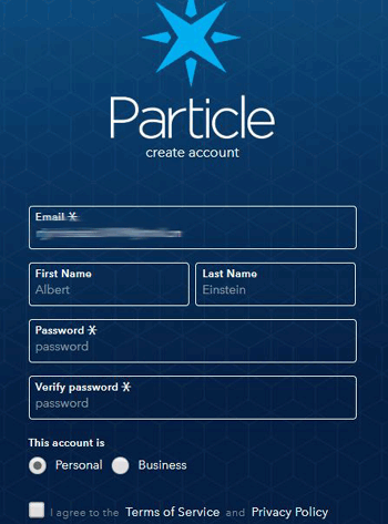 Setup Particle Cloud Account and Raspberry Pi
