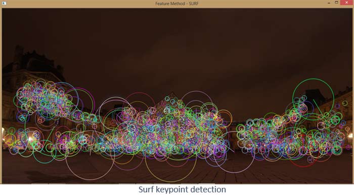 Surf keypoint Detection using OpenCV and Python