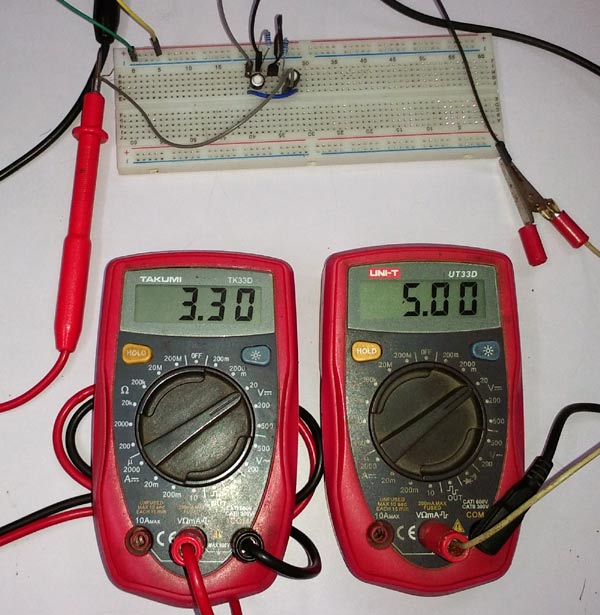 Testing Bi-Directional Logic Level Converter Circuit using MOSFET