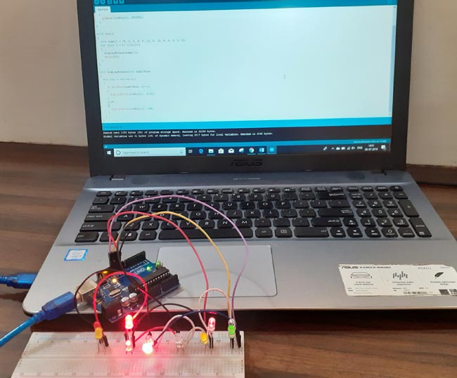 Testing Charlieplexing Arduino- Controlling 12 LED with 4 GPIO Pins