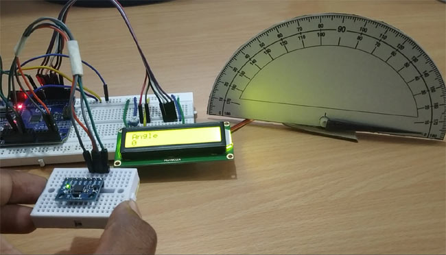Testing DIY Arduino Protractor
