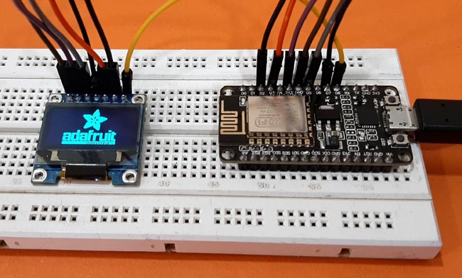 Interfacing Oled Display With Nodemcu Esp Displaying Bitmap Image