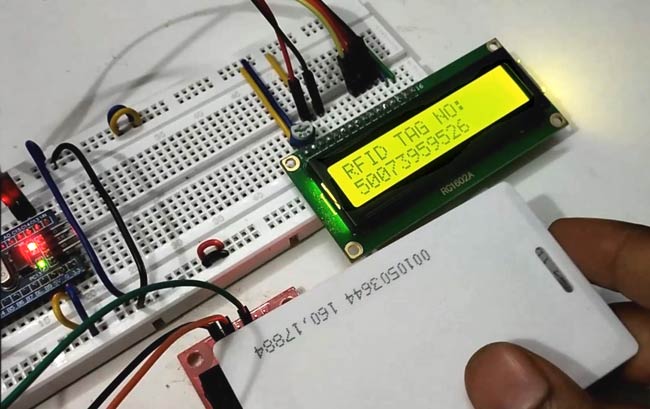 Testing RFID with STM32 Microcontroller