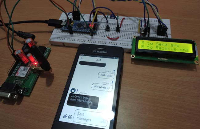 Testing SIM800C GSM Module with STM32F103C8 for Sending & Receiving Messages