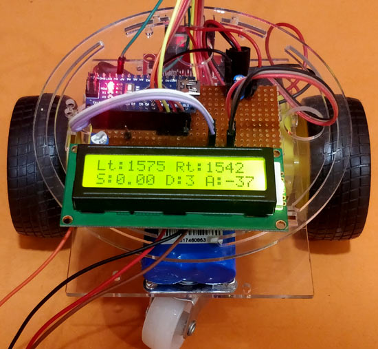 Arduino Speed and Angle Measurement Robot 