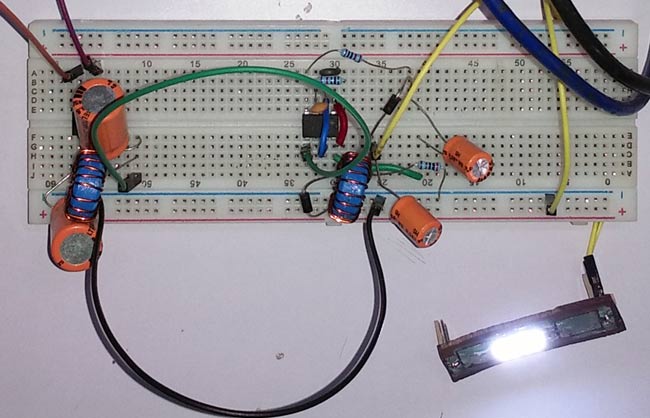 Testing Transformerless LED Driver Circuit