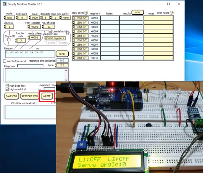 arduino crc16 modbus