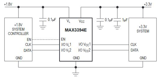 Typical Operating Circuit of MAX3394E