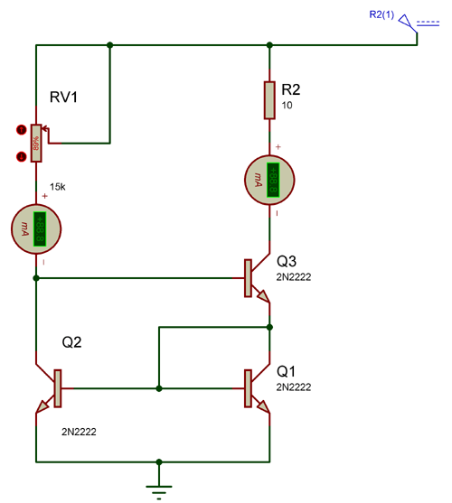 Wilson Current Mirror Circuit Example