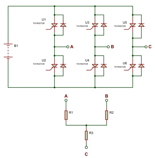 Three Phase Inverter Circuit Diagram