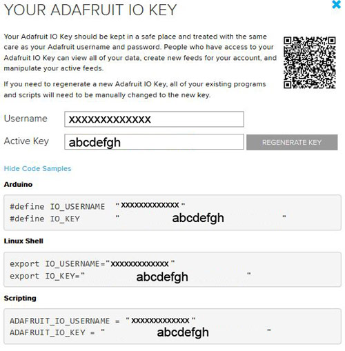 Adafruit IO Key