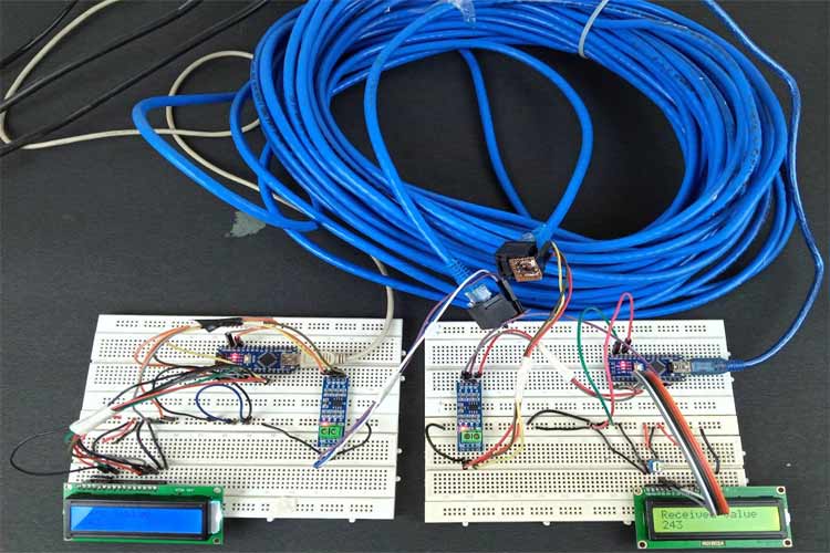 Long Distance Wired Serial Communication With Arduino Using Rs485 And Cat Cables