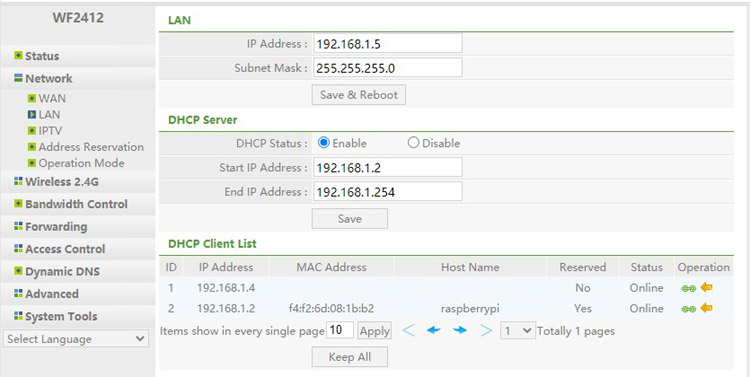 Assign Static IP