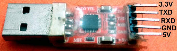 CP2102 USB-TTL converter