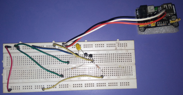 Circuit of AND Gate Using Transistors