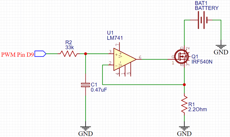 current load using mosfet