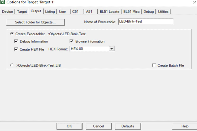 Create Hex File