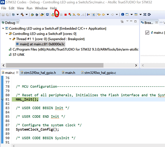 obtaining hex file using atollic truestudio