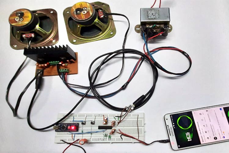 Digital Audio Volume Control Circuit using PT2258 IC and Arduino