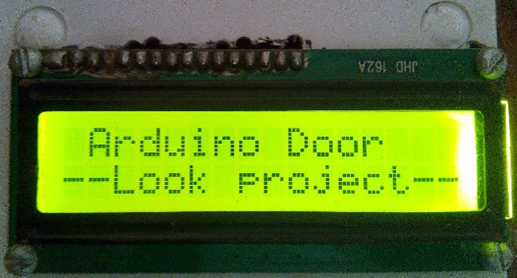 Arduino Door Lock Display