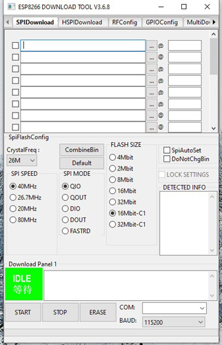 ESP8266 Flash Download Tool