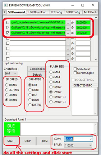 esp8266 flash tool for mac