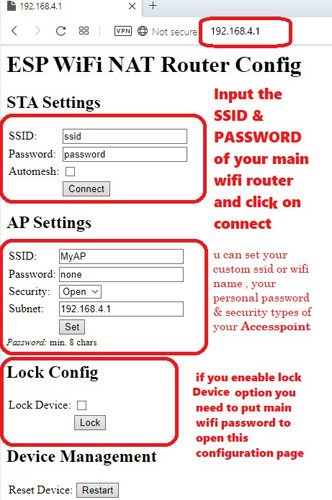 How to make a WiFi repeater using ESP8266 - WiFi router range extender