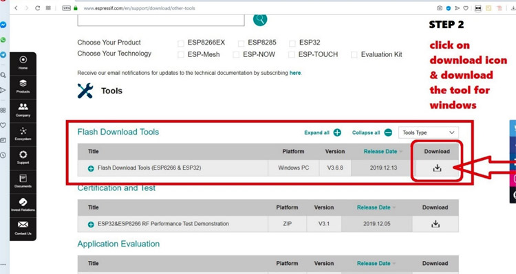 ESP8266 Flash Download tool