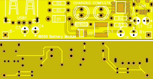 Fabricating PCB 18650 Lithium Battery Charger 