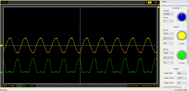 full wave rectifier waveform