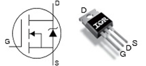 IRF540N Pinout