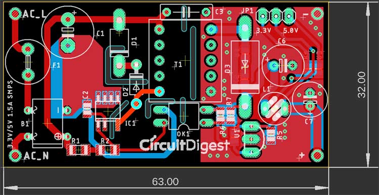 Isolated Drain Pin Connection in PCB